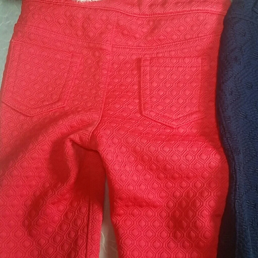 Oshkosh pants knit 2 pair bundle blue red